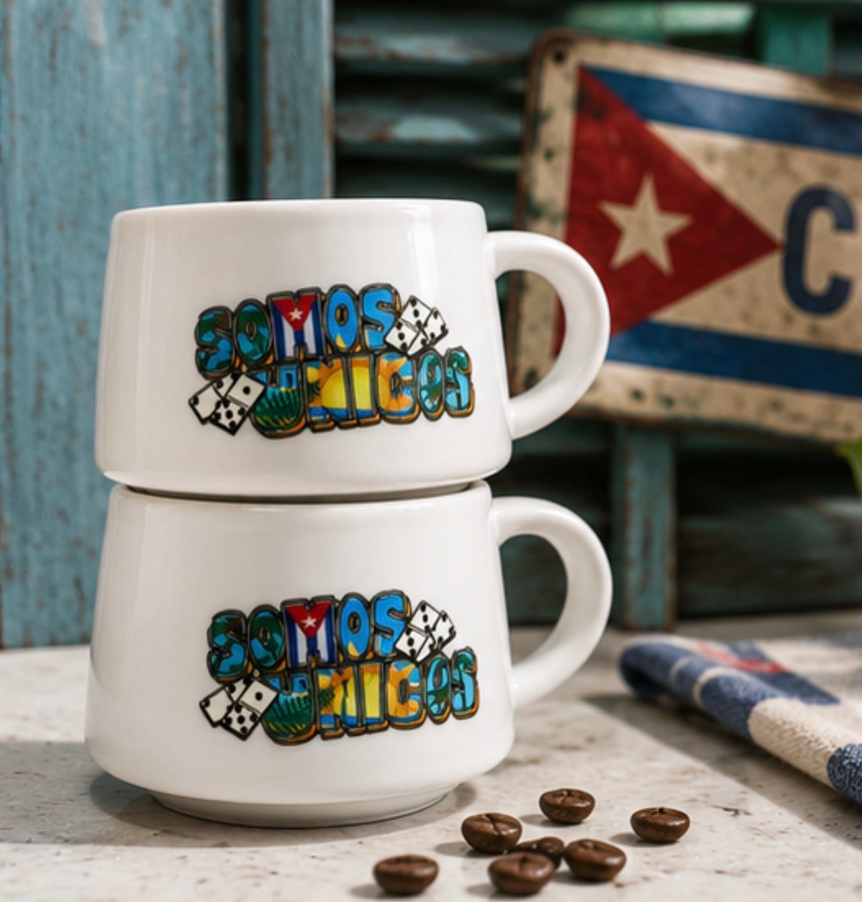 Somos Únicos Cuban Espresso Cup Set  | Set of 2
