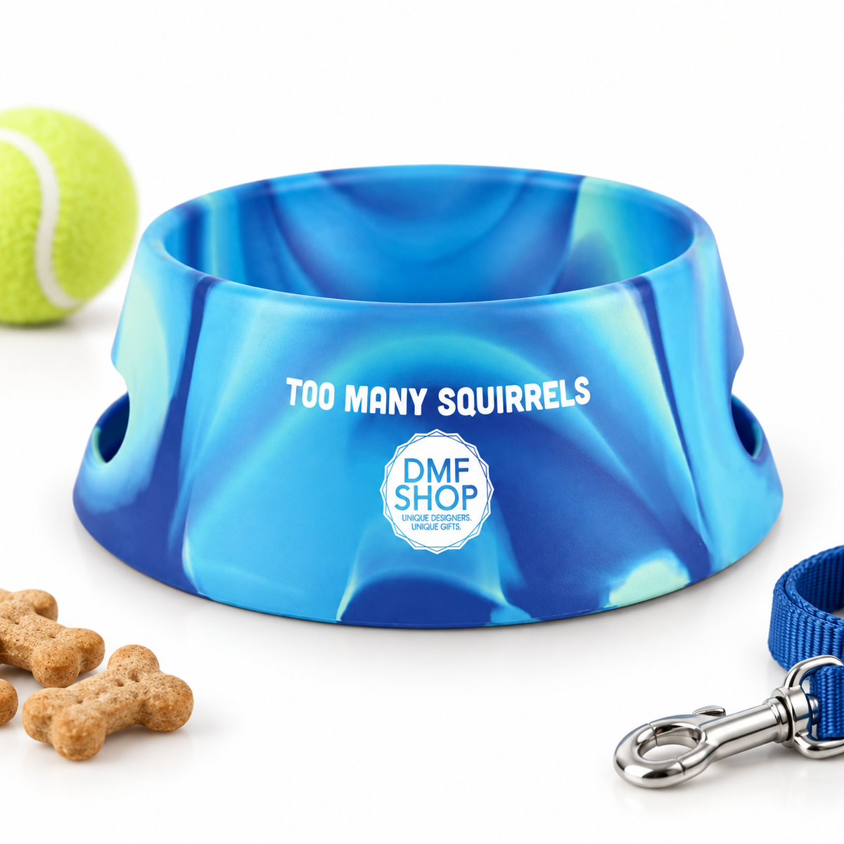 Too Many Squirrels Dog Bowl