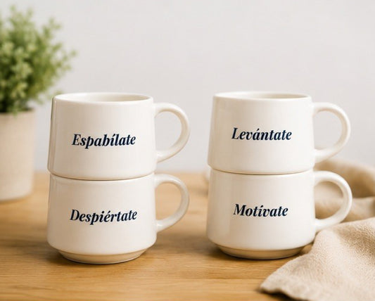 Motivational Espresso Cups  | Set of 4