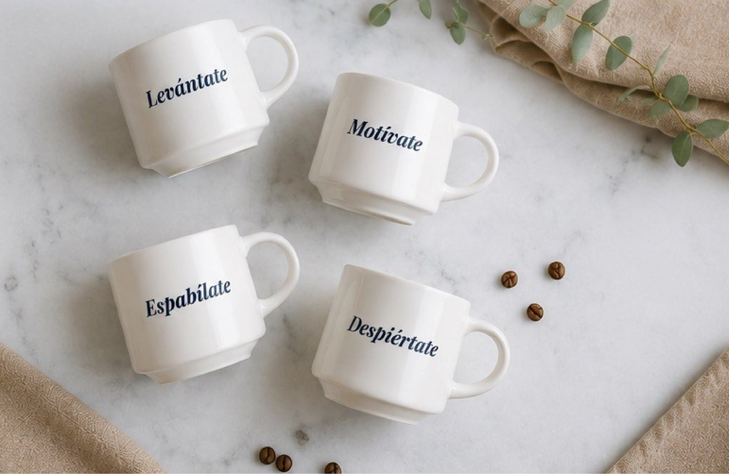 Motivational Espresso Cups  | Set of 4