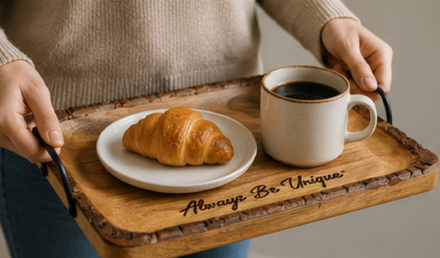 Wood Serving Tray | Meaningful Gift That Gives Back | Supports Autism & Inclusive Employment