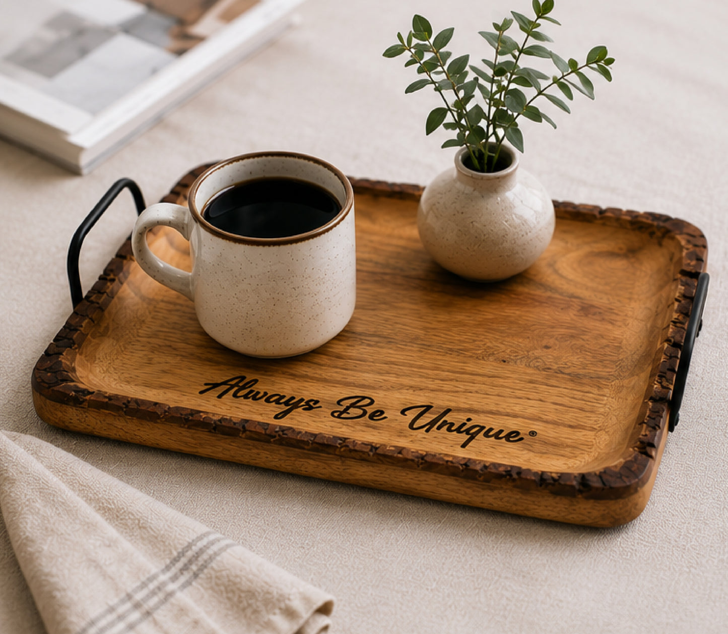 Wood Serving Tray | Meaningful Gift That Gives Back | Supports Autism & Inclusive Employment